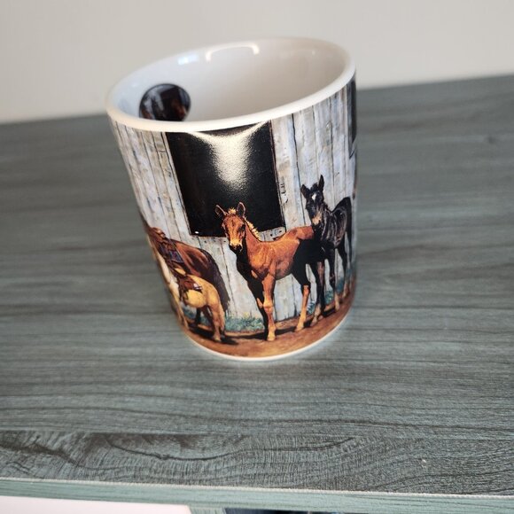 Horses Mug Lang and Wise Collector Mug "Little Partners" 2001 - Picture 2 of 9